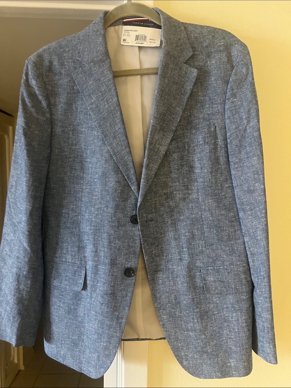 Tommy Hilfiger Light Blue Textured Sport Coat